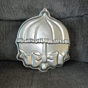 Vtg Wilton Baby Shower Umbrella Cake Pan Mold 2105-2293 1984 Lightly Used Gd Cnd
